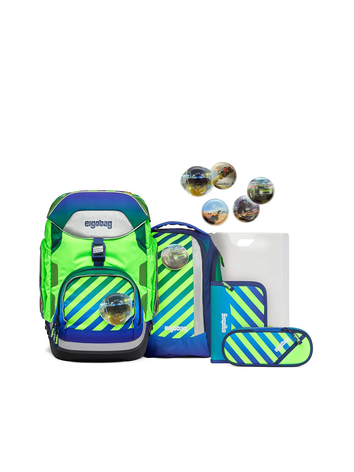 ERGOBAG | Schultaschen Set 6 tlg Pack TruckBär | 